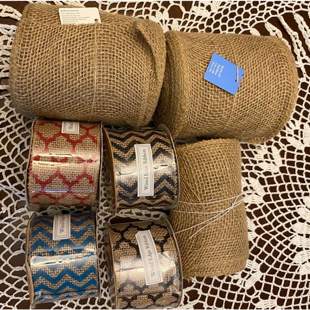 🖐️Burlap Arpillera Rolls & Designed Burlap Rolls